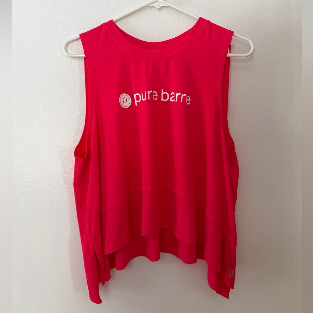 Pure Barre Women's Bright Pink Tank Top